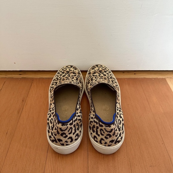 Rothy's Shoes Rothys Leopard Print Camo Cat Slip On Sneakers Animal